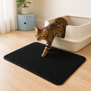 Alfombrilla atrapa arena para gatos · 55 × 75 cm