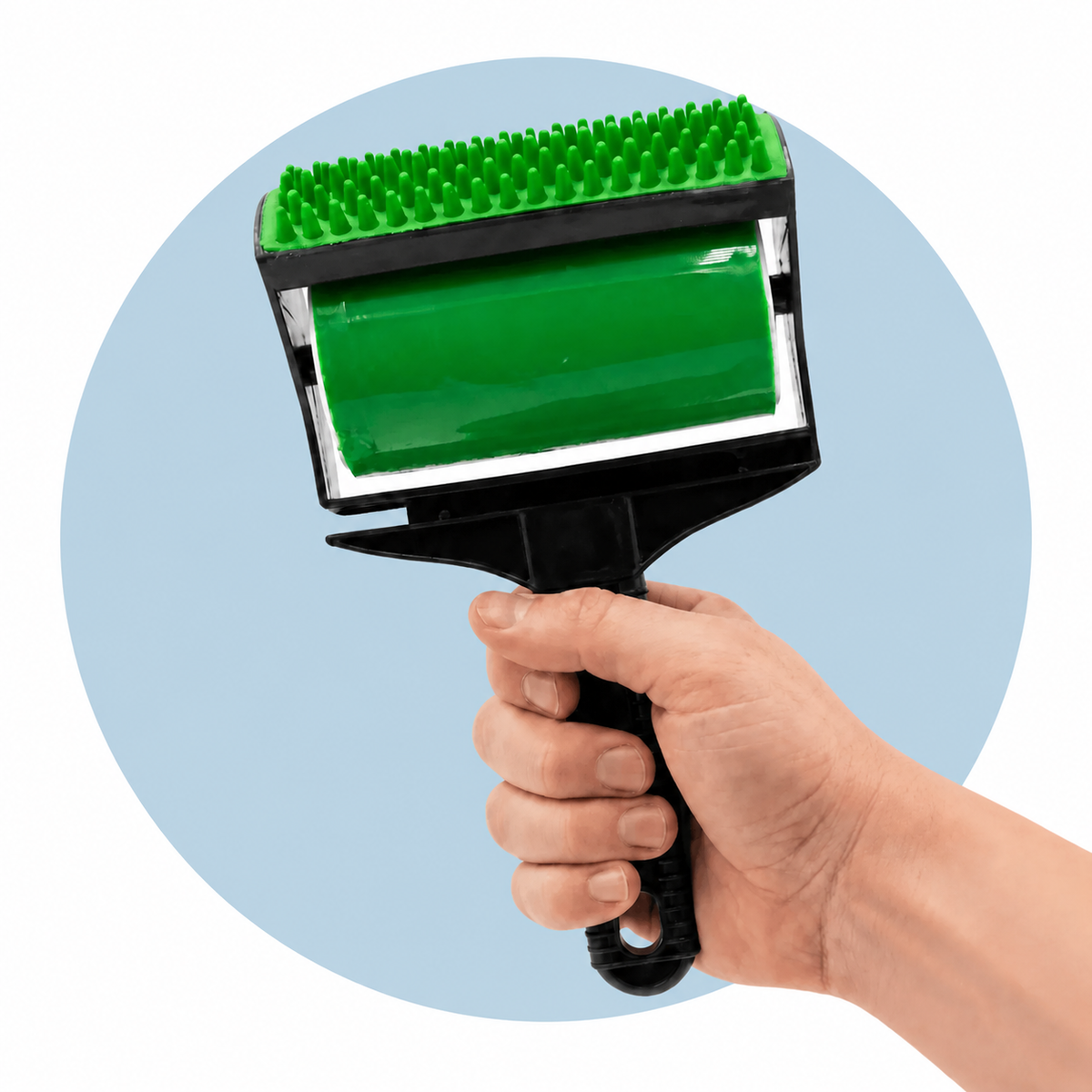 Rodillo lavable para quitar pelos de ropa y sofá