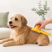 Cepillo para perros y gatos con botón de limpieza